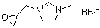 1-Methyl-3-(oxiranylmethyl)-1H-imidazolium tetrafluoroborate molecular structure (CAS 725736-45-8)