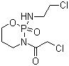 structure of CAS# 72578-71-3, 3-(2-Chloroacetyl)-2-[(2-chloroethyl)amino]tetrahydro-2H-1,3,2-oxazaphosphorine-2-oxide