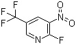 2-氟-3-硝基-5-(三氟甲基)吡啶分子结构 (CAS 72587-16-7)