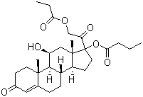 Hydrocortisone buteprate molecular structure (CAS 72590-77-3)