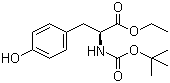 structure of CAS# 72594-77-5, Boc-L-Tyrosine ethyl ester