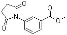3-(2,5-二氧代吡咯烷-1-基)苯甲酸甲酯分子结构 (CAS 72601-52-6)