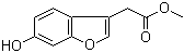 structure of CAS# 726174-52-3, (6-Hydroxybenzofuran-3-yl)acetic acid methyl ester