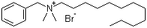 Benzyldodecyldimethylammonium bromide molecular structure (CAS 7281-04-1)