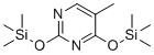 structure of CAS# 7288-28-0, 5-Methyl-2,4-bis[(trimethylsilyl)oxy]-pyrimidine