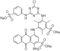 活性蓝 49分子结构 (CAS 72927-99-2)