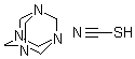 CAS # 72952-09-1, 1,3,5,7-Tetraazatricyclo[3.3.1.1(3,7)]decane monothiocyanate, Hexamethylenetetramine thiocyanate