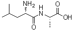 L-亮氨酰-L-丙氨酸分子结构 (CAS 7298-84-2)