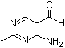 structure of CAS# 73-68-7, 4-Amino-2-methyl-5-pyrimidinecarboxaldehyde