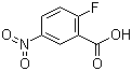 2-氟-5-硝基苯甲酸分子结构 (CAS 7304-32-7)