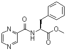 structure of CAS# 73058-37-4, N-(2-Pyrazinylcarbonyl)-L-phenylalanine methyl ester