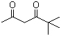 structure of CAS# 7307-04-2, 2,2-Dimethyl-3,5-hexanedione