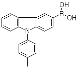 [9-(4-甲基苯基)-9H-咔唑-3-基]-硼酸分子结构 (CAS 731016-45-8)