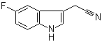 5-氟吲哚-3-乙腈分子结构 (CAS 73139-85-2)
