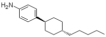 structure of CAS# 73163-44-7, trans-4-(4-Pentylcyclohexyl)benzenamine