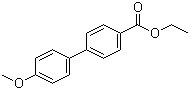 4'-甲氧基-1,1'-联苯-4-羧酸乙酯分子结构 (CAS 732-80-9)