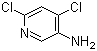 5-氨基-2,4-二氯吡啶分子结构 (CAS 7321-93-9)
