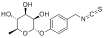CAS # 73255-40-0, 4-(Isothiocyanatomethyl)phenyl 6-deoxy-α-L-mannopyranoside, (2S,3R,4R,5R,6S)-2-[4-(isothiocyanatomethyl)phenoxy]-6-methyloxane-3,4,5-triol