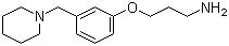 CAS # 73278-98-5, N-[3-[3-(1-Piperidinylmethyl)phenoxy]propyl]amine
