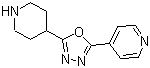 structure of CAS# 732978-38-0, 4-[5-(4-Piperidinyl)-1,3,4-oxadiazol-2-yl]pyridine