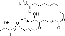 假单胞菌酸锂分子结构 (CAS 73346-79-9)