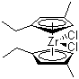 CAS 登录号：73364-11-1, 双(1-乙基-3-甲基环戊二烯)二氯化锆