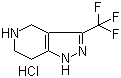 3-(Trifluoromethyl)-4,5,6,7-tetrahydro-1H-pyrazolo[4,3-c]pyridine hydrochloride molecular structure (CAS 733757-78-3)