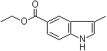 structure of CAS# 73396-90-4, Ethyl 3-Methyl-1H-indole-5-carboxylate