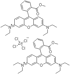 CAS # 73398-89-7, Basic Violet 11:1, 3,6-Bis(diethylamino)-9-(2-(methoxycarbonyl)phenyl)xanthylium tetrachlorozincate