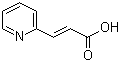 (E)-3-(吡啶-2基)丙烯酸分子结构 (CAS 7340-22-9)