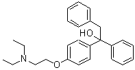 alpha-[4-[2-(Diethylamino)ethoxy]phenyl]-alpha-phenylbenzeneethanol molecular structure (CAS 73404-00-9)