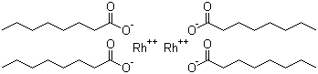 structure of CAS# 73482-96-9, Rhodium octanoate dimer