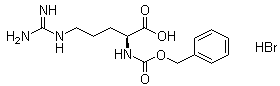 structure of CAS# 73496-41-0, N-Carbobenzyloxy-L-arginine hydrobromide