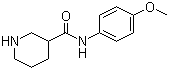CAS 登录号：735262-21-2, N-(4-甲氧基苯基)哌啶-3-甲酰胺