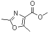 2,5-二甲基-4-恶唑羧酸甲酯分子结构 (CAS 73537-07-2)