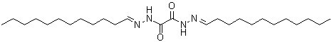 CAS # 7355-50-2, Ethanedioic acid 1,2-bis(2-dodecylidenehydrazide), NSC 53749, Oxalic acid bis(dodecylidenehydrazide)
