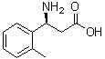 (S)-3-氨基-3-(2-甲基苯基)丙酸分子结构 (CAS 736131-48-9)