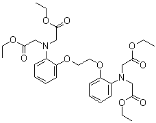 N,N'-[1,2-Ethanediylbis(oxy-2,1-phenylene)]bis[N-(2-ethoxy-2-oxoethyl)glycine diethyl ester molecular structure (CAS 73630-07-6)