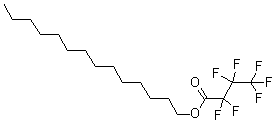 七氟丁酸十四烷基酯分子结构 (CAS 7365-36-8)