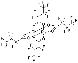 structure of CAS# 73755-28-9, Tetrakis(heptafluorobutyrate)dirhodium