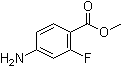 structure of CAS# 73792-08-2, 2-Fluoro-4-aminobenzoic acid methyl ester
