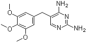 structure of CAS# 738-70-5, Trimethoprim