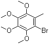 structure of CAS# 73875-27-1, 2-Methyl-3,4,5,6-tetramethoxybromobenzene