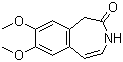 CAS # 73942-87-7, 7,8-Dimethoxy-1,3-dihydro-2H-3-benzazepin-2-one, 1,3-Dihydro-7,8-dimethoxy-2H-3-benzazepin-2-one