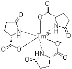 5-Oxo-L-proline thulium complex molecular structure (CAS 74060-51-8)