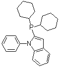 structure of CAS# 740815-36-5, (N-Phenylindol-2-yl)dicyclohexylphosphine