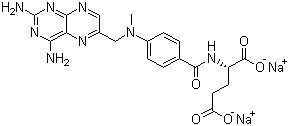 structure of CAS# 7413-34-5, 甲氨蝶呤二钠盐