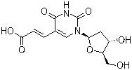 (2E)-3-[1-(2-Deoxy-beta-D-erythro-pentofuranosyl)-1,2,3,4-tetrahydro-2,4-dioxo-5-pyrimidinyl]-2-propenoic acid molecular structure (CAS 74131-06-9)