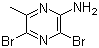 structure of CAS# 74290-66-7, 2-氨基-3,5-二溴-6-甲基吡嗪