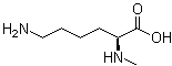structure of CAS# 7431-89-2, Nalpha-甲基-L-赖氨酸